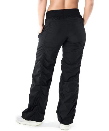 Yogipace Women's Lightweight Wrinkle Resistant Travel Pants - Black, Sizes 28-34 Petite | 28 Inseam - Buy Online on GoSupps.com