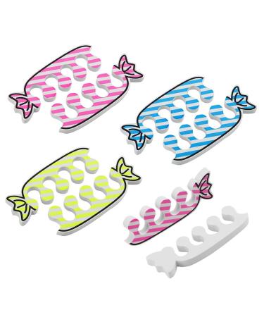 DomeStar Toe Separators Set - 24PCS Soft Foam Toe Cushions, Finger Separator Tool in 3 Colors for Party Spa Supplies - Buy Online on GoSupps.com