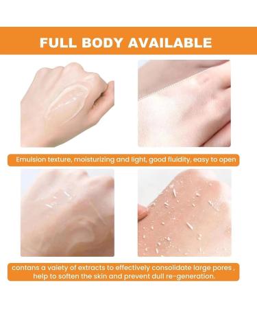 Orange Exfoliating Gel - Orange Enzyme Exfoliating Gel for Face & Body Deep Cleansing Peeling Scrub to Unclog Pores Remove Blackheads & Moisturize Skin Gentle Exfoliator for All Skin Types - Buy Online on GoSupps.com
