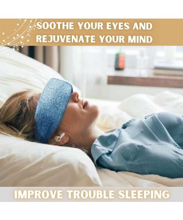 Idan Med Spa Lavender Eye Pillow - Hot and Cold Therapy for Yoga, Relaxation, and Sleep - Washable, Comfortable Design - Blue/Gray - Buy Online on GoSupps.com