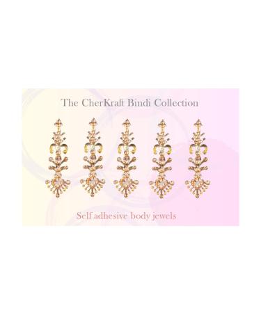 Indian Premium Fashion Bindi Women Forehead Stickers - Silver/Golden - Buy Online on GoSupps.com