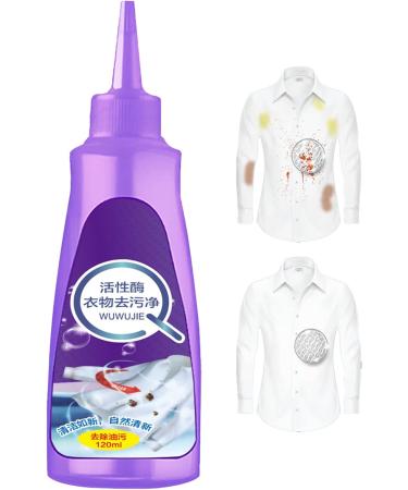 Clothes Stain Remover Stain Remover for Clothes 120ml Instant Wash Fabric Stain Remover Removes Oil Paint Blood Ink Coffee Pet Stains Luckyda - Buy Online on GoSupps.com