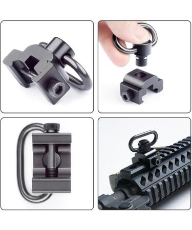 HOUSON 2PCS QD Sling Swivel - Quick Detach Adapter for 20mm Weaver Rails - International Shipping Available - Buy Online on GoSupps.com