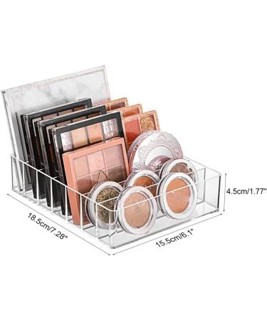 Staccatory Eyeshadow Palette Organizer - 7 Sections Divided Makeup Acrylic Palette Holder for Makeup Vanity Cosmetics - Buy Online on GoSupps.com