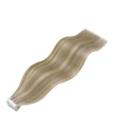 Youngsee Real Hair Extensions - 50cm Invisible Tape Extensions - Brown & Blonde - Smooth Recovery - 50g #p8a/60 - Buy Online on GoSupps.com