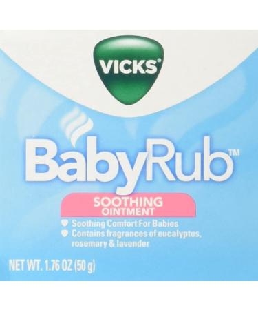 Vicks BabyRub Soothing Vapor Ointment 1.76 oz - Gentle Relief for Babies (Pack of 1) - Buy Online on GoSupps.com