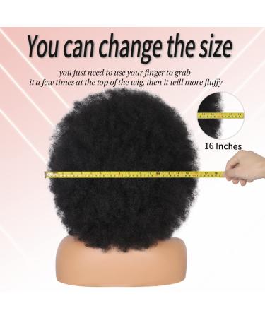 Kalyss 16 Women's Short Afro Kinky Curly Hair Wig - Premium Synthetic, Natural Look - 150% Density - Buy Online on GoSupps.com