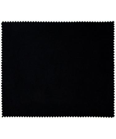 10 Pcs Premium Microfiber Cleaning Cloths - Black Lens & Glasses Care Portable Saw Tooth Edge for Easy Cleaning - Buy Online on GoSupps.com