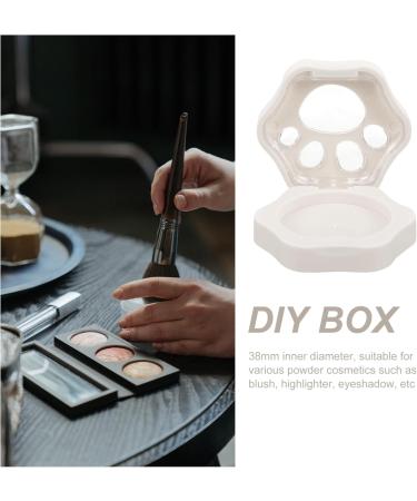 DRESSOOS 3pcs Eye Shadow Eyeshadow Blush Palette Makeup Pallet Organizer Supply White Plastic - Buy Online on GoSupps.com