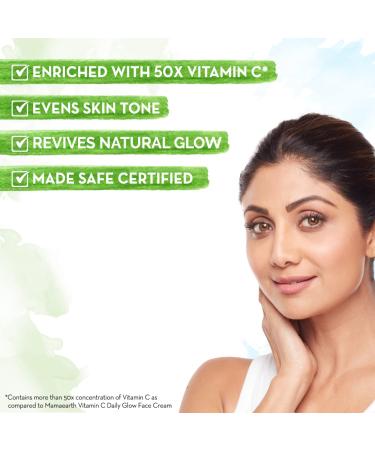Mamaearth Vitamin C Daily Glow Face Serum - Youthful Radiant Skin with Turmeric | Lightweight Hydration for All Skin Types | 1.01 Fl Oz (30ml - Buy Online on GoSupps.com