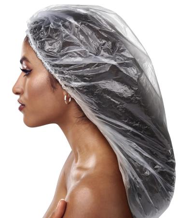 Disposable XL Large Shower Cap for Women Long Hair Durable 10 Count