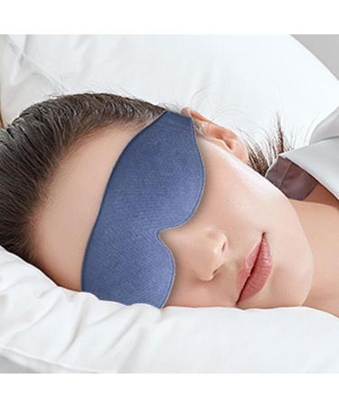 Buy Adjustable Blackout Eye Mask for Side Sleepers - Perfect Travel Sleep Aid & Meditation Blindfold - Cozy Sleep Mask in Blue - Buy Online on GoSupps.com