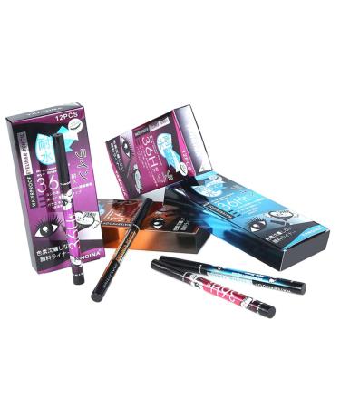 FOMIYES Eyeliner Colored Eyeliner Pencils Liquid Eye Liner Pencil Color Eyeline Pencil Liquid Liner Women Pen Size 1 as shown