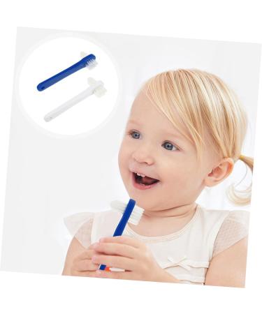 3ST Double Head Toothbrush for Prosthesis Care - Wood & Plastic Cleaning Tools for False & Partial Dentures - Buy Online on GoSupps.com