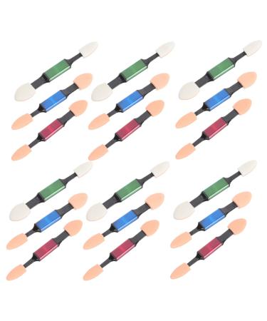 FRCOLOR 30pcs Double Ended Eye Shadow Stick Makeup Eyeshadow Woman Sponge Accessories