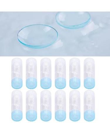 Cyrank 12pcs Transparent Contact Lens Case - Portable ABS for Travel & Daily Use | Ideal for Outdoors - Buy Online on GoSupps.com