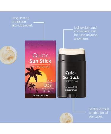  G n rique Iouyjiu Sunscreen Stick SPF 50 Sunblock Non Greasy Oil Control Formula Long Lasting Hydrating Protection for Men Women Face and Body Beauty and Health Cosmetics Face - Buy Online on GoSupps.com