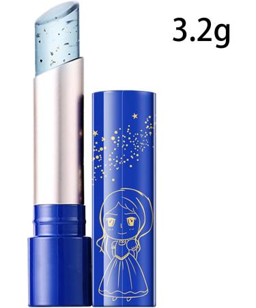 Blue Jelly Lip Balm Color Changing Lipstick With 24k Gold Foil Moisturizing Crystal Lip Gloss Long Lasting Heat Sensitive Balm Temperature Change - Buy Online on GoSupps.com
