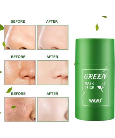 WAWJ Green Mask Green Tea Mask Stick Clean Green Mask Stick Moisturizing Smoothing Control Oil Clean Pores Green - Buy Online on GoSupps.com