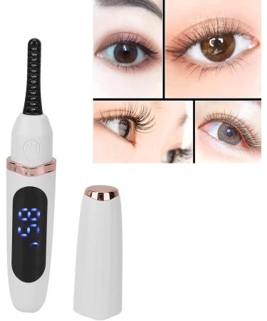 Qukaim Electric Heated Eyelash Curler Electric Eyelash Curler USB Rechargeable Heated Handheld Curler with Intelligent Temperature Control White - Buy Online on GoSupps.com