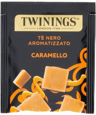  Italian Gourmet E.R. Twinings T Nero Aromatizzato al Caramello Black Tea with Caramel Flavour Pack of 25 Filters 12 x 50 g + Italian Gourmet Polpa 400 g - Buy Online on GoSupps.com