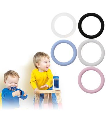 Buy LLWEI258 5pcs Silicone O-Rings Baby Pacifier Chain Clips Adapter for MAM - Durable & Safe International Shipping - Buy Online on GoSupps.com