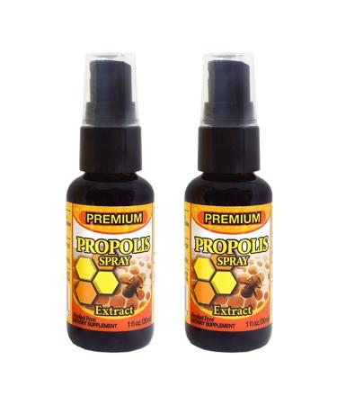 Dr.K&C HNHusa Premium Propolis Spray Throat Sore Relief 60 ml Antioxidant Immune System Support Soothing Natural Bee Honey Propolis 2pk 2 Pack