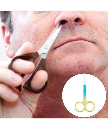 IOIUSKKU Nail Cuticle Nippers Stainless Steel Scissors Eyebrow Trimmer Trimming Tool Spray Blue Gold - Buy Online on GoSupps.com