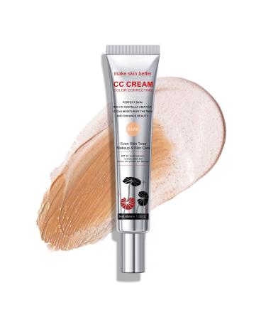 KYDA Color Correcting CC Cream Dark Full Coverage Foundation With SPF 25 Hydrating Multitasking Face Concealer Buildable Natural Looking Even Skin Tone Makeup and Skin Care 45.00 ml (Pack of 1) A