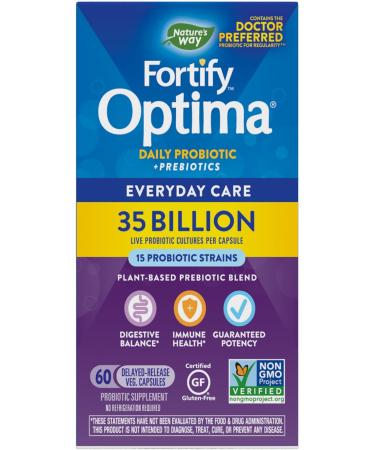 Nature's Way Fortify Optima Probiotic For All Ages 35 Billion CFU 60 Vegetarian Capsules