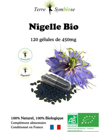 Organic Nigella - 120 capsules of 450mg - Buy Online on GoSupps.com