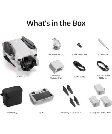 DJI Mini 3 Fly More Combo - Lightweight Foldable Camera Drone | 4K HDR Video | 38-min Flight Time | True Vertical Shooting | Intelligent Features - Buy Online on GoSupps.com