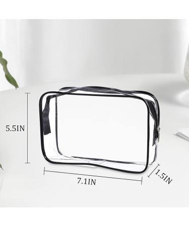 Clear Plastic Empty Squeeze Bottles 18 Pack 3.4oz/100ml with Flip Cap, TSA Approved Toiletry Bag - 4 Pack Small Cosmetic Bag - Set of 22 - Buy Online on GoSupps.com