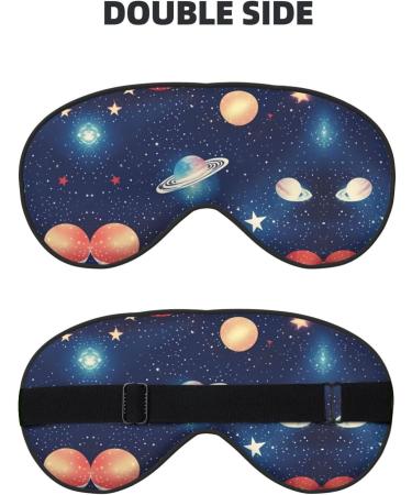 Starry Sky Universe Space Print Eye Mask - Ultra-Soft Light-Blocking for Optimal Comfort & Restful Sleep | International Shipping - Buy Online on GoSupps.com