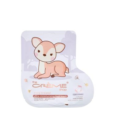 Moisturizing Foot Mask Set | The Cr me Shop Cozy Treats | Deep Hydration with Shea Butter & Glycolic Acid | Silky-Smooth Feet - Pack of 3 - Buy Online on GoSupps.com