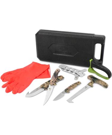Mossy Oak Hunting Field Dressing Kit - Portable 8-Piece Game Processor Set - Buy Online on GoSupps.com