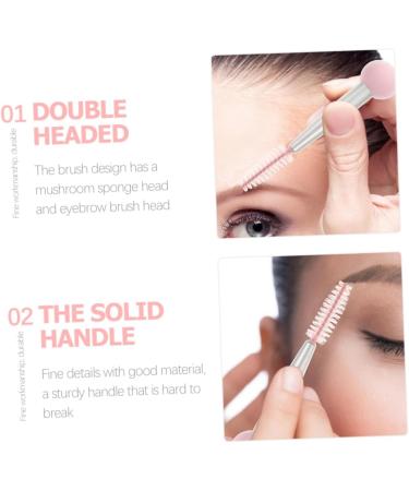 Healeved 18 Pcs Sponge Makeup Brush Eyebrow Sponge Brush Mascara Eyelash Brush Makeup Puffs Aluminum Tube - Buy Online on GoSupps.com