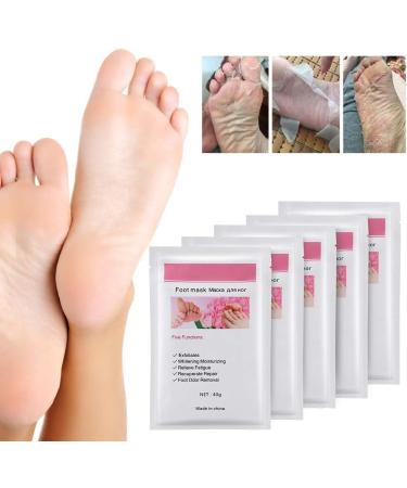 Pack of 5 Moisturizing Socks - Peeling & Callus Remover Foot Care Mask for Silky Soft Feet - Buy Online on GoSupps.com