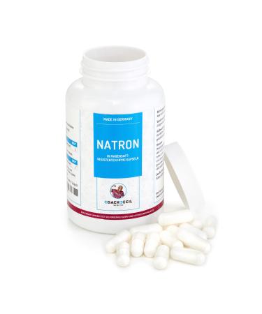 Natron 120 capsules (Sodium hydrogen carbonate in enteric-coated HPMC capsules bottled & tested in Germany vegan)
