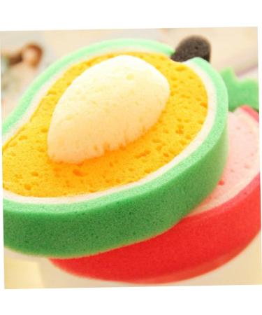 FRCOLOR 4pcs Bath Sponge Set - Body Shower Scrubbing Accessories | Loofah & Bath Scrubber - Perfect for Bathroom Decor - Orange - Buy Online on GoSupps.com