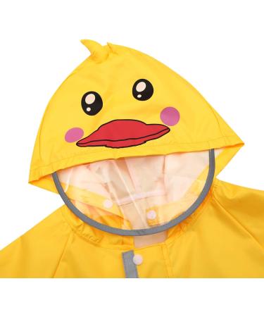De feuilles Kids Yellow Duck Button Rain Suit | Waterproof Hooded Jumpsuit 7-9 Years - Buy Online on GoSupps.com