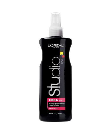 L'Oreal Paris Studio Line Mega Spritz Hairspray  8.5 fl  oz. Unscented 8.5 Fl Oz (Pack of 1)