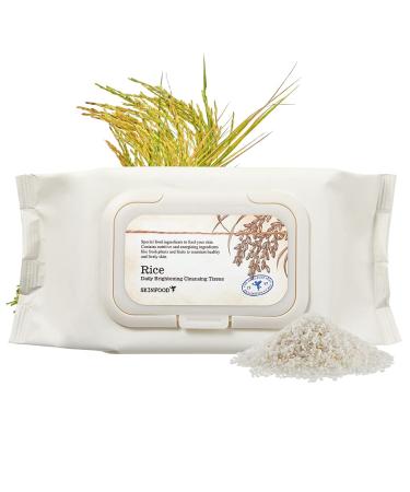 Skinfood Rice Daily Brightening Cleansing Tissue 80 Sheets 12.84 fl oz (380 ml)
