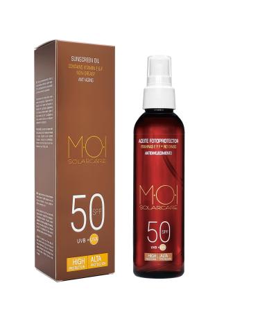 MOI MOISES CAMPO M.O.I Photoprotective Oil Spray Anti-Aging SPF 50 UVB + UVA High Protection 150ml