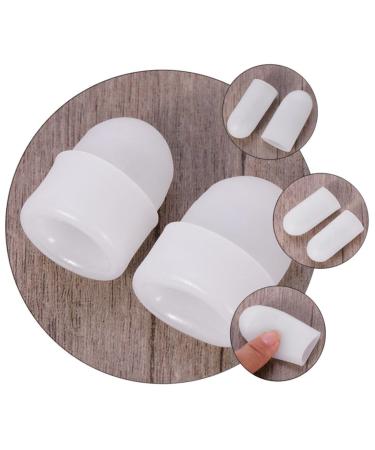 8 Pairs Silicone Gel Toe Protectors & Separators for Blisters, Bunions, and Straightening - White Headgear Orthopedic Design - Buy Online on GoSupps.com