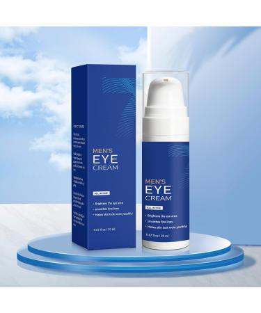 Mens Eye Bags Treatment Cream Instant Eye Serum for Dark Circles Wrinkle Smoothing Serum with Peptide & Collagen Lightweight Moisturizer - 20ml - Buy Online on GoSupps.com