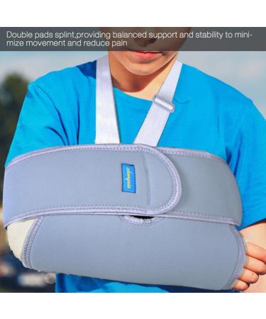 ZJchao Adjustable Shoulder Arm Sling - Reinforced Immobilizer for Broken Forearm | Comfortable & Supportive Brace for Men Women & Kids - Buy Online on GoSupps.com
