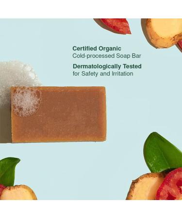 Juicy Chemistry Organic Potato Tomato & Lemongrass Handmade Soap | Cold-Processed Tan Removal & Scarring Solution | EcoCert Vegan for Men & Women | 100g - Buy Online on GoSupps.com