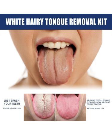 Effective Tongue Scraper Set | White Hair Tongue Removal & Cleaning Gel | Tongue Scrub Brush 1 Piece for Optimal Oral Health - Buy Online on GoSupps.com