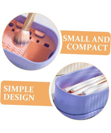 minkissy Box Makeup Brush Storage Box Makeup Brush Drying Holder Makeup Tools Storage Holder Makeup Brush Storage Holder Makeup Brush Cleaner Purple Miss Cosmetic Drying Oven - Buy Online on GoSupps.com
